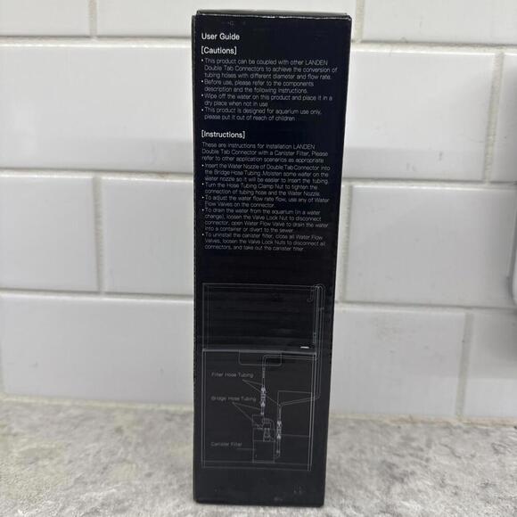 Lot of two: Landen Aquarium Double Tab Connectors 12/16 mm - Picture 3 of 6